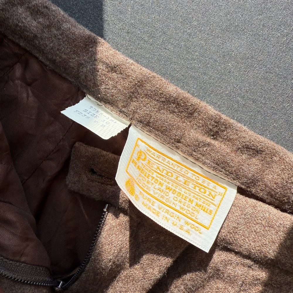 Pendleton 100% Wool Brown Trousers - image 3